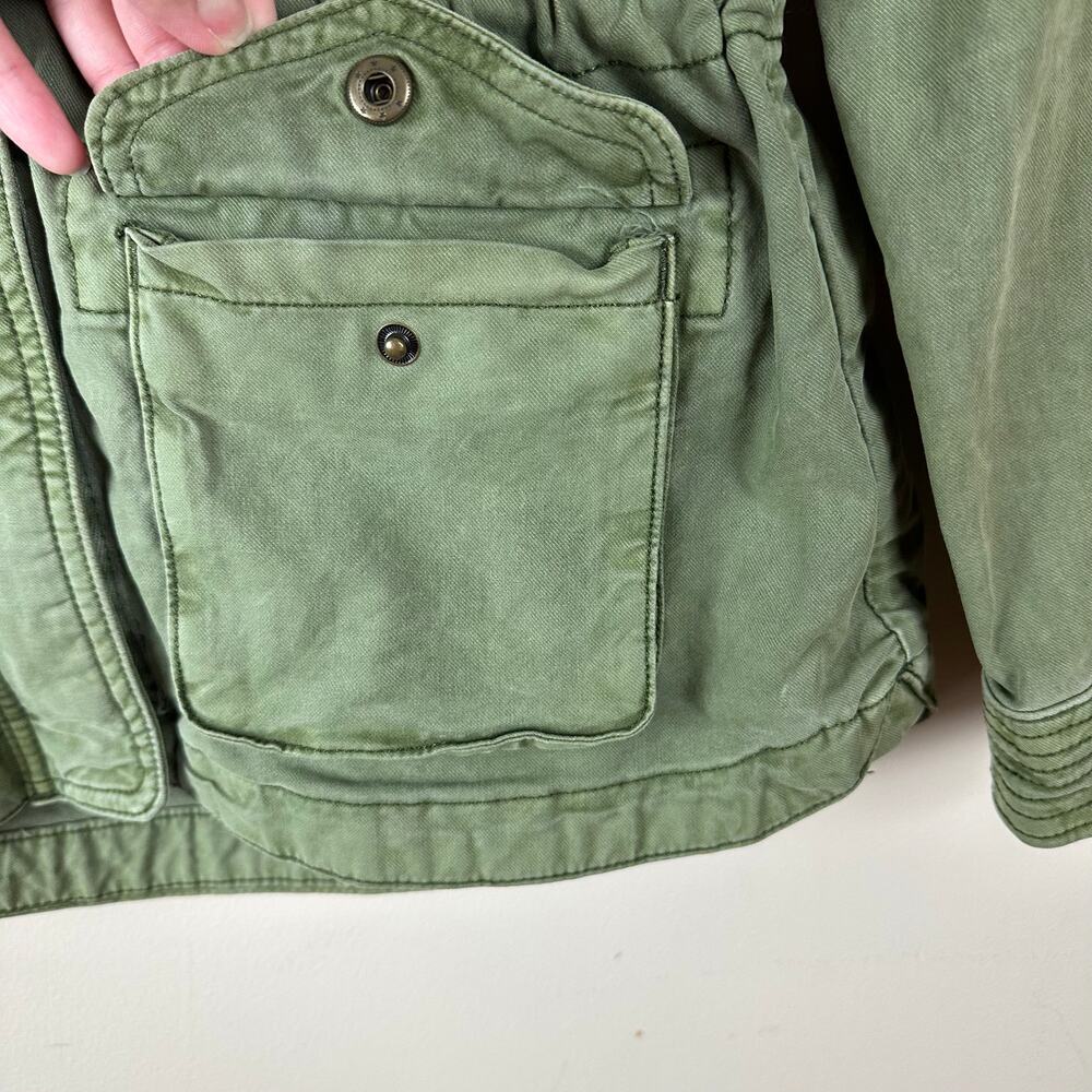 Lucky Brand Utility Jacket Womens Size XS Military Cargo Gorpcore Safari Outdoor - Picture 4 of 14